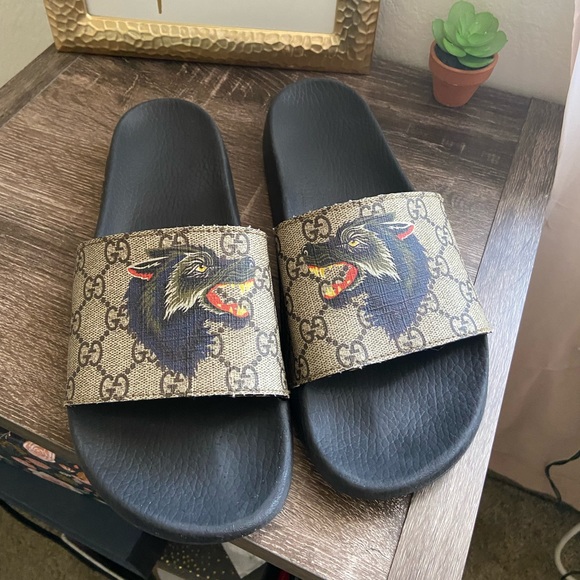 Gucci Shoes - Gucci Wolf Slides Women 9